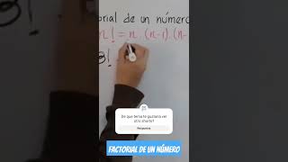 Factorial de un número sencillo #algebra #maths #elprofevenezolano #factorial #factorials