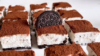 [材料4つ・ゼラチンなし] ふわっととろける！オレオチーズケーキ作り方 No oven Oreo cheesecake 오레오 치즈 케이크