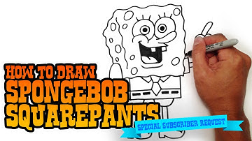 How to Draw Spongebob Squarepants - Step by Step Video