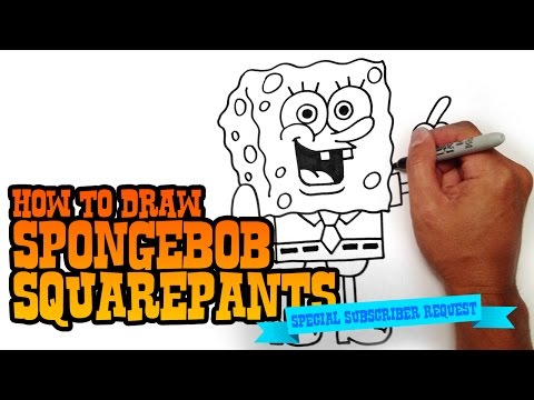 How to Draw Spongebob Singing, Spongebob