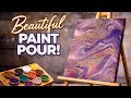 Amazing Acrylic Pour Technique | PaintingWithRoosevelt