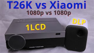 Xiaomi mijia vs T26K! 1LCD с лучшим черных, против DLP!