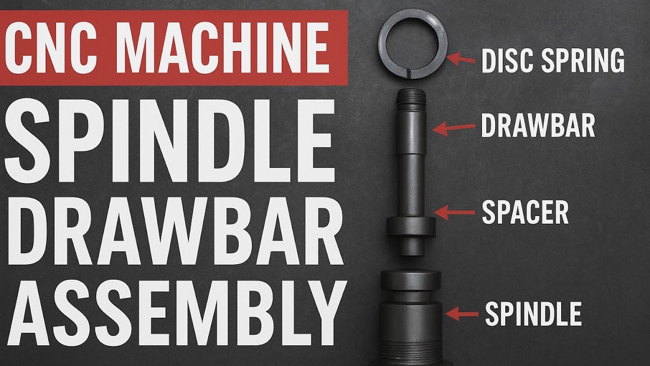 Cnc Machine Spindle Drawbar Assembly || Step By Step Full Drawbar ...