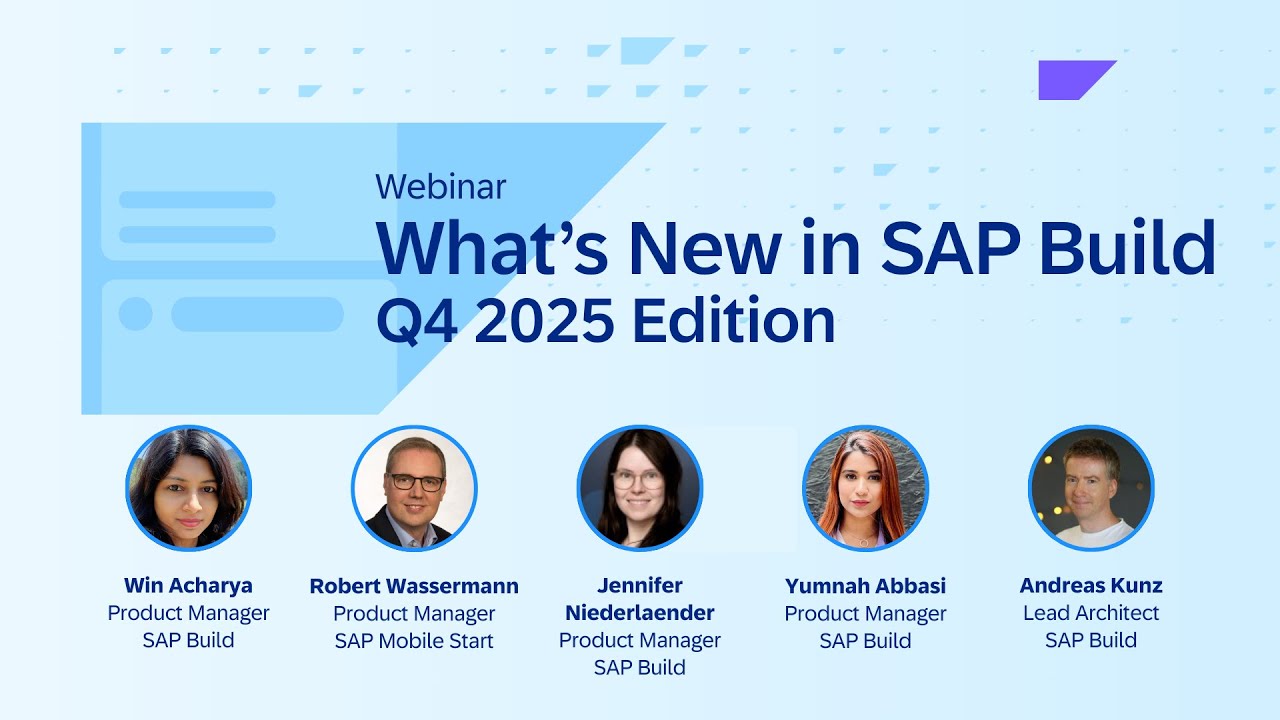 What's New in SAP Build – Q4 2025 Webinar