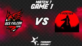 Rex Falcon Vs 9Hokage Match 7 Game 1 Hl Kitsune Pro League Season 1