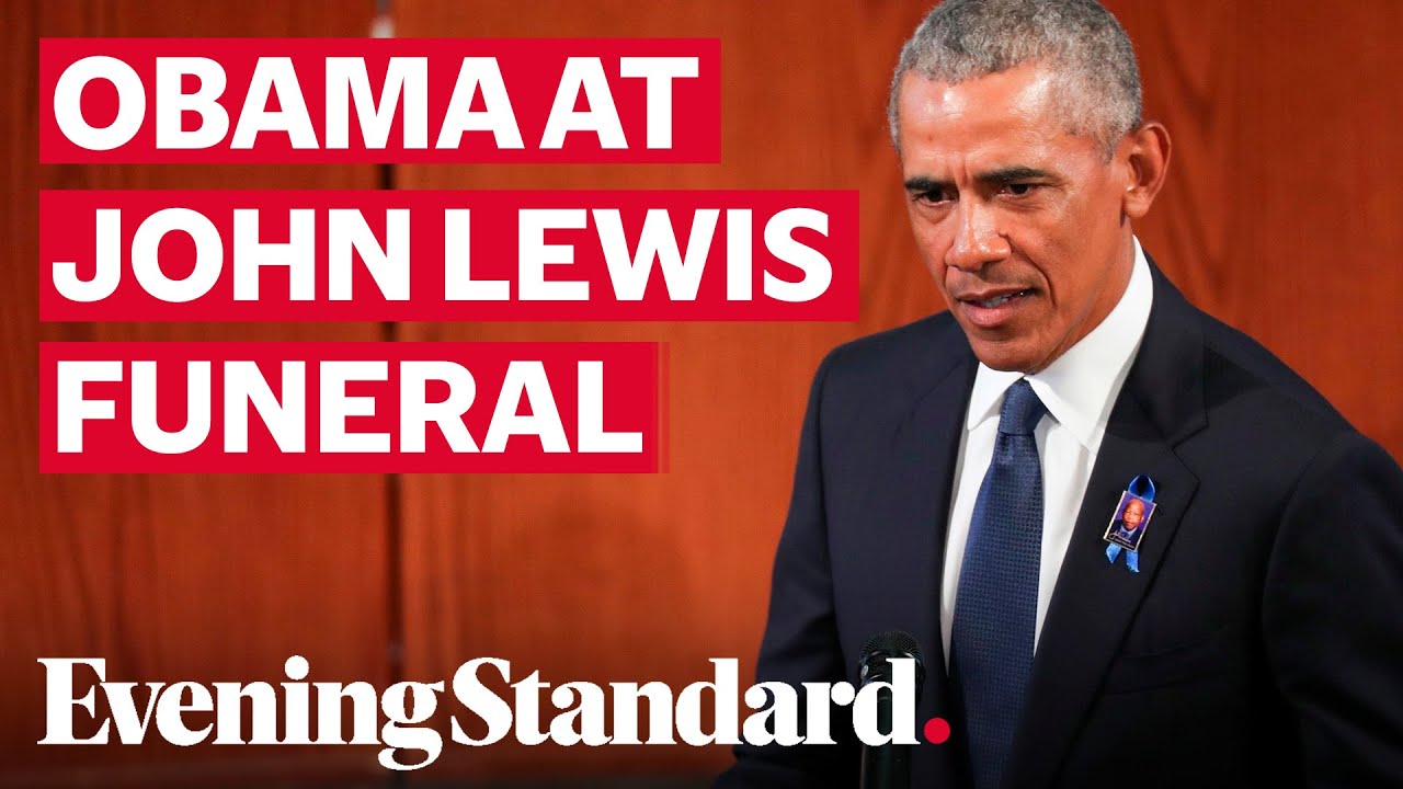 John Lewis funeral Former US President Barack Obama pays tribute to