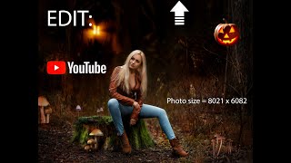 Photoshop Retouch of Halloween photo (My usual workflow process) screenshot 5