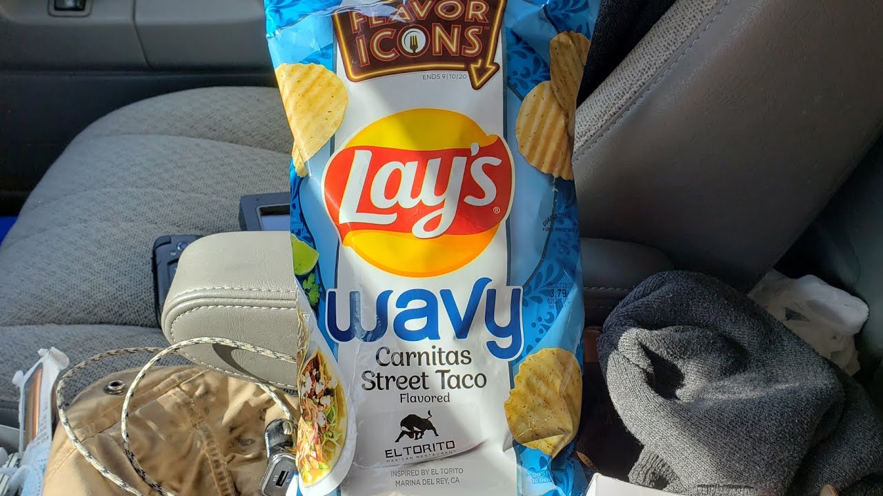 Lays Carnitas Street Taco Wavy Flavor Icon review