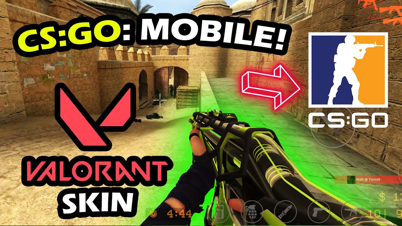 CS:GO Mobile: De Dust 2 Map Gameplay with Valorant RGX11Z Pro Vandal ...