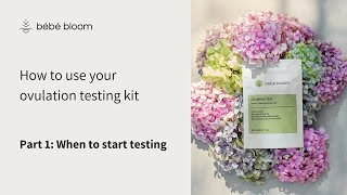 bébé bloom - How to use your ovulation testing kit and calculate when to start testing