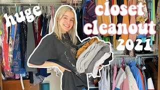 extreme closet cleanout 2021 | becoming the best version of myself ep. 2