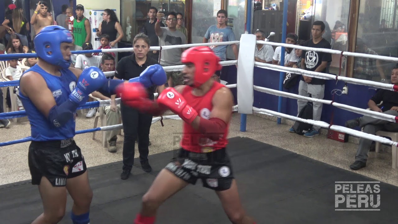 Diego Garcia vs Jimmy Zuñiga. Liga Peruana de Muay Thai cuartos de final. Orion vs Nak Muay.