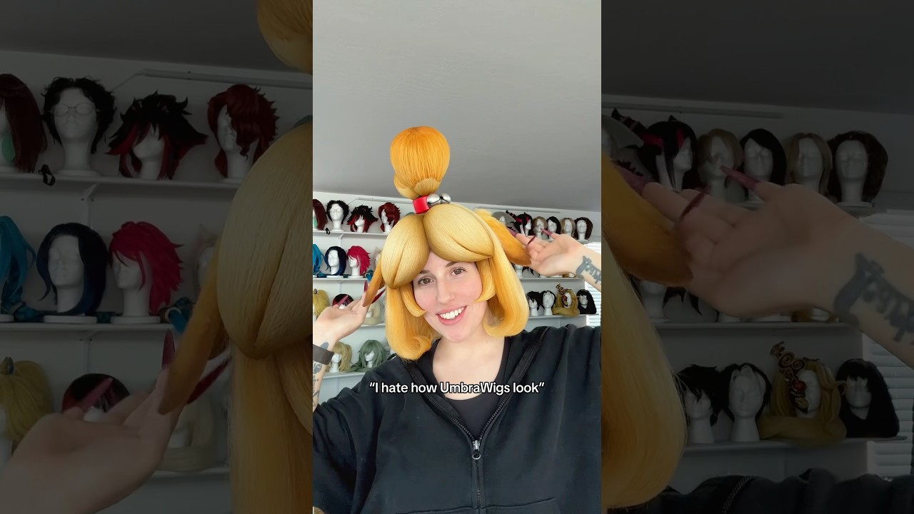 Nice opinion bro #wigstyling #cosplayer #isabelle #animalcrossing