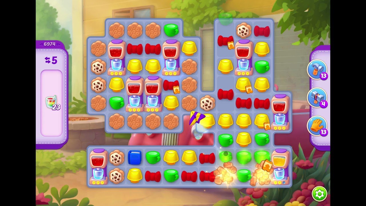 HomeScapes Level 6974 no boosters (10 moves) YouTube