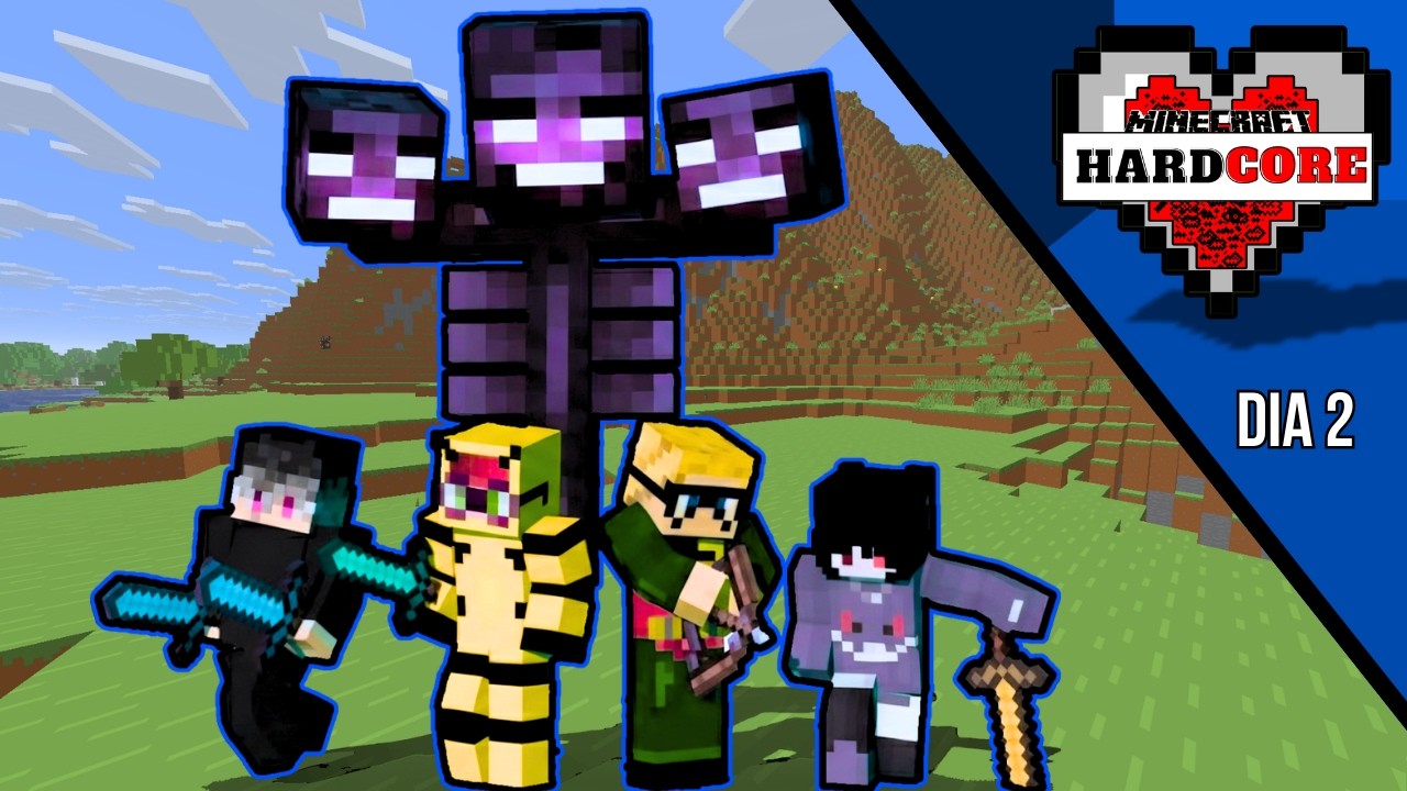 UNETE, SI UNO PIERDE se BORRA el SERVER | Minecraft Hardcore Día 2 | Alexem