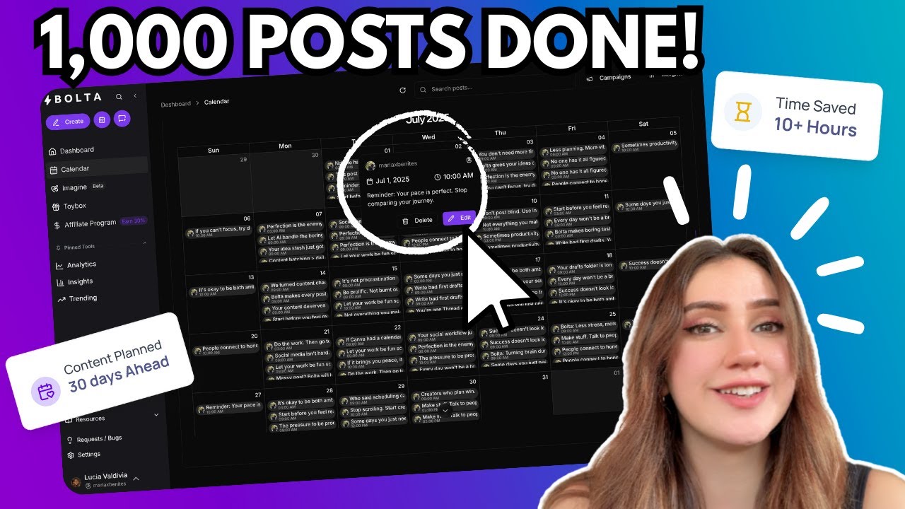 How I automate Social Media Bulk Upload Unlimited Posts with this AI platform!