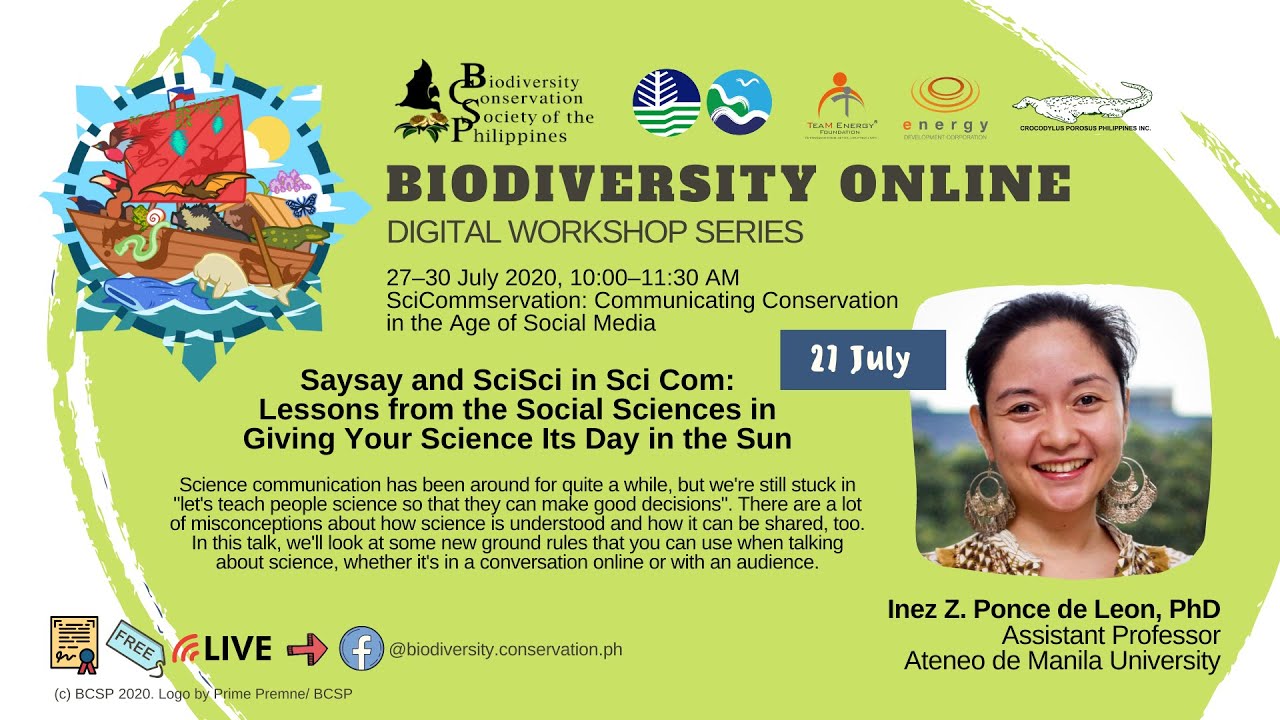 Biodiversity Online Day 1: Saysay and SciSci in Sci Com