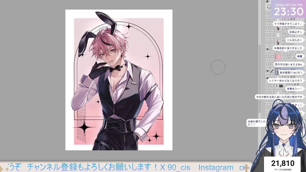 【♯お絵描き配信】　作業＆雑談配信だよ！　　♯CIS #イラスト