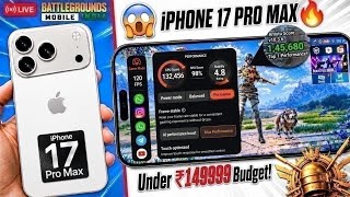 🔴 iPhone 17 Pro Max BGMI Test 😱 120 FPS Gaming Under ₹149999|LIVE🖤 #shorts#shortsfeed#shortslive#bgm