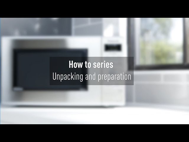 Panasonic Microwave: How to unpack and prepare - YouTube