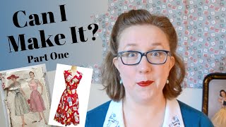 MAKING THE TRASHY DIVA LIQUOR LABEL DRESS from the 1950's pattern Simplicity 3932| Sew Along With Me