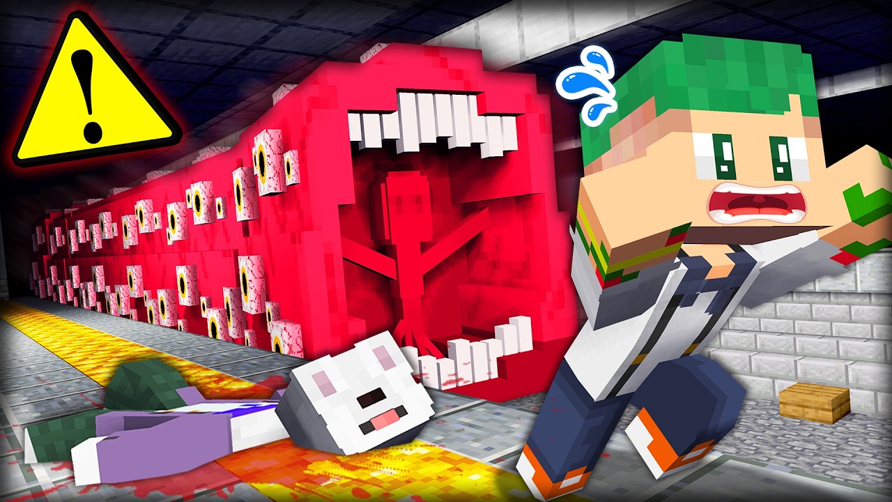 人喰い電車の『トレインイーター』が襲ってくる！怖すぎる都市伝説を検証するマインクラフト💀🚅💨【まいくら・Minecraft】よろずや🍭