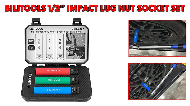 1/2 inch Drive Extra Long Impact Lug Nut Socket Set