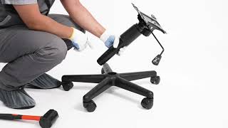 How to dismantle Swivel Office Chair legs | Disassembling a Swiveling Office Chair Base screenshot 3