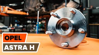 How to change Wheel hub bearing on OPEL ASTRA H Estate (L35) - online free video