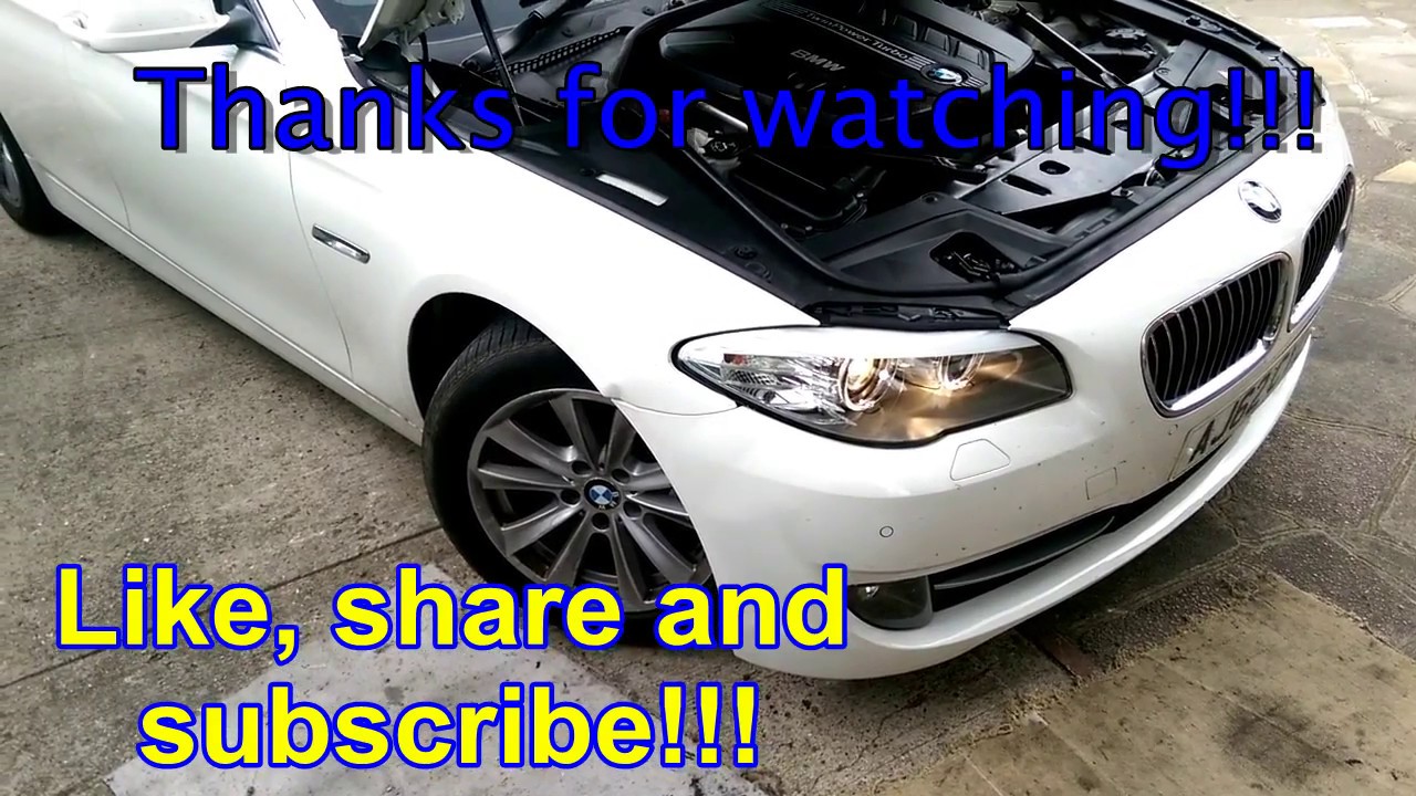 Headlight Replace on BMW 5 series F10 - YouTube