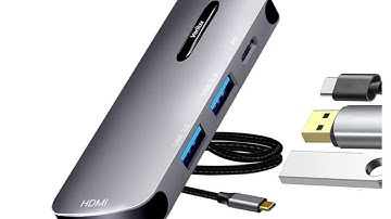 Verilux® USB C HUB 4 in 1 USB C to HDMI Adapter
