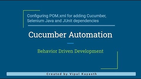 Step 2: Cucumber + Selenium + Java - Adding the required libraries for the BDD framework