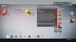 'Dreadnaught Veteran' Bounty on Dreadnaught - Quick & Easy Earn 10,000XP | Eris Bounty | Destiny