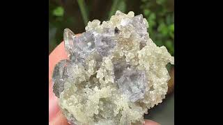 Video preview: Pale Purple Fluorite with Quartz — Yaogangxian Mine, Hunan | Natural Mineral Specimen