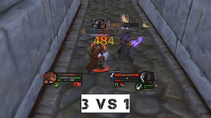 3vs1 - Insane Rogue R14 PVP Clip - WOW Classic Era PVP