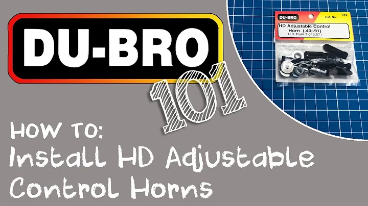 DU-BRO 101 – HOW TO INSTALL HEAVY DUTY ADJUSTABLE CONTROL HORNS ON RC AIRPLANES
