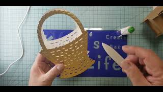 Anna Griffin 3D Basket Easel Card Dies. "BASKETS" #annagriffininc #annagriffin