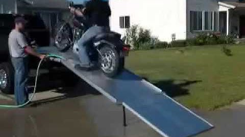 Safest motorcycle ramp on the market!! Loadall system