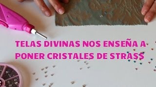 Tutorial para pegar Cristales tipo Strass con una sencilla Herramienta...en  Español. - YouTube