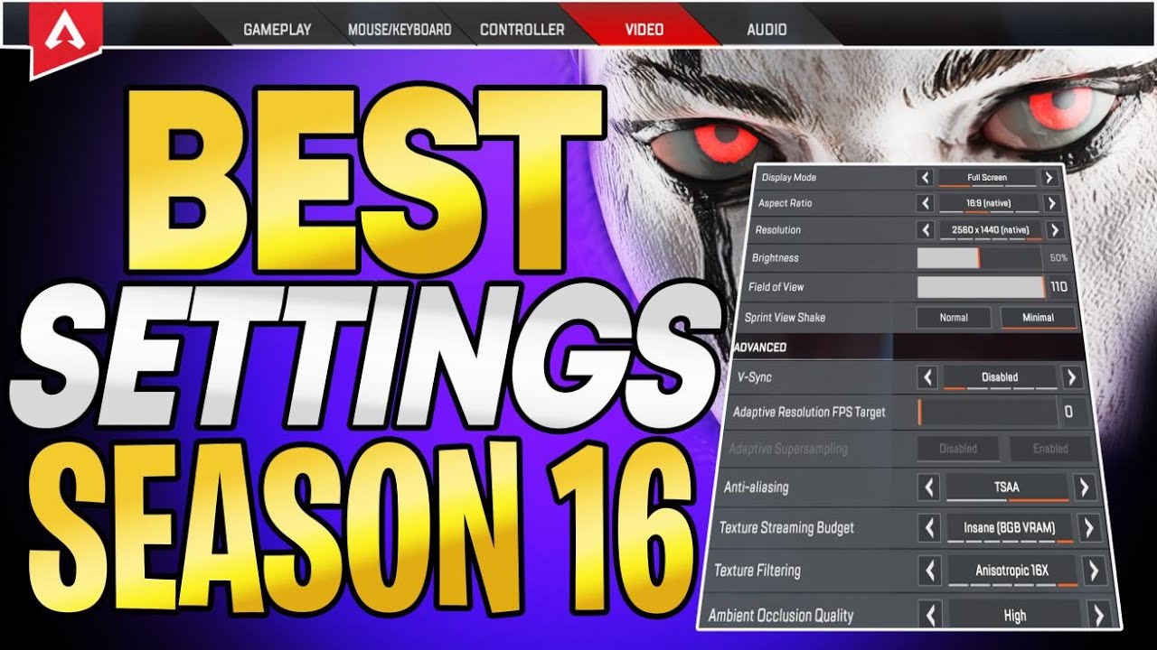 Best Controller Settings In Apex Legends Season 16 (ALC + Reticle) - YouTube