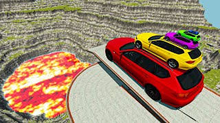 High speed monster trucks vs ramp crashes #1 | funny cars | BeamNG drive 112