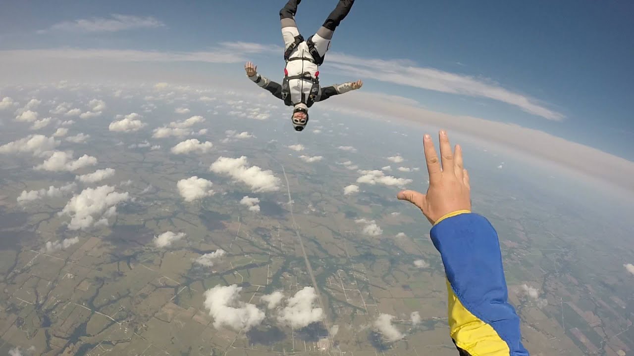 Skydiving accident survivor Brad Guy lands on his feet YouTube