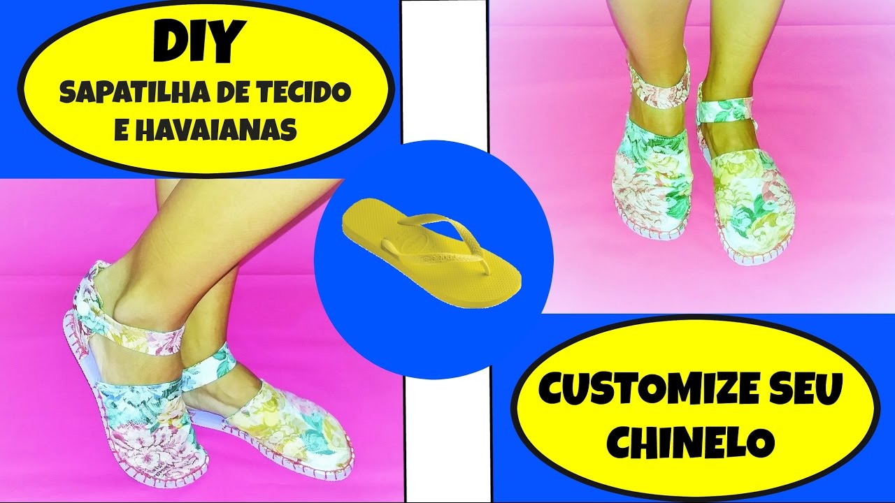 Como fazer alpargata de havaianas