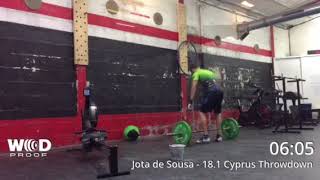 Qualifier wod 18.1 - Scaled - Cyprus Throwdown 2018. Jota de Sousa (Centaurus CTS CrossFit)