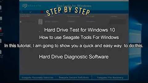 How to install Sea Tools for Windows, Hard drive test Hard drive diagnostic tool software