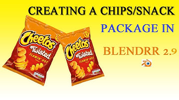 Blender 3D - How To Create a Chips Packet in blender 2.9