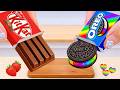 Miniature Rainbow Cake Decorating 🍫🌈 ASMR Amazing Rainbow OREO Cake & Chocolate KITKAT Cake
