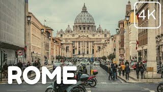 โรม อิตาลี 🇮🇹 - เมืองหลวงของโลก - ทัวร์เดินชมเมืองเสมือนจริง - 4K/60FPS