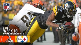 Cleveland Browns vs. Pittsburgh Steelers | 2022 Week 18 Game Highlights