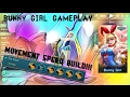 Bunny girl layla gameplay  fastest movement speed build running hot and sexy